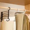 Fashionable New Five In One Anti Slip Pants Rack, Multifunctional Foldable Storage Rack,Dedicated To Wardrobes,Saving Space