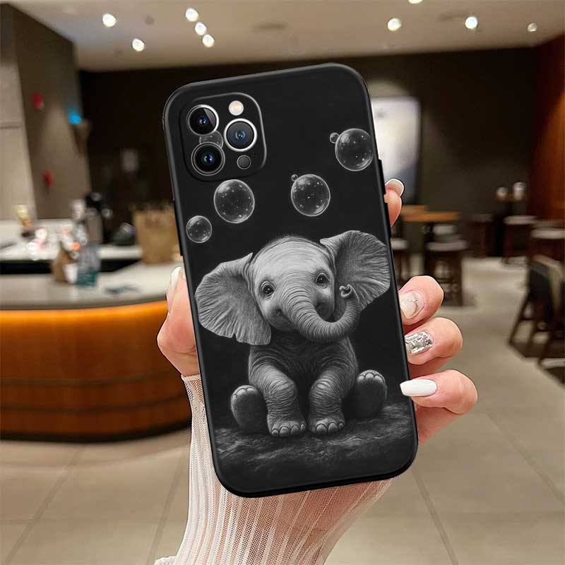 RE5 Animal Elephant New High-End Shell Phone Case for OPPO A3 Pro A72 A74 A76 A77 A77S A78 A79 A94 A95 A18 A40M A58