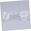 NUOLUX 50-Piece Clear Dressing Container with Lid, Plastic Para Postless Sauce Pot with Lid, Portion Cup with Lid, 1 Oz Salad Dressing Container