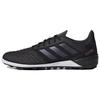 Predator 19.3 L Round Toe Lace-Up TF (Rubber Studs) Hard Ground Artificial Turf Non-Slip Durable Soccer Shoes Men Soccer Shoes Black EF0400