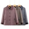 Spring Coat for Middle-Aged and Elderly Women, Lapel Design, Suitable for 60 to 80-Year-Olds, Ideal for Spring and Autumn