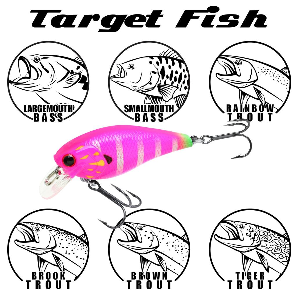 Lucky Craft USA FAT CB BDS Magic US Standard Color Fishing Lure Crankbait Flake Kabuki 1.2 - (175 Gill)