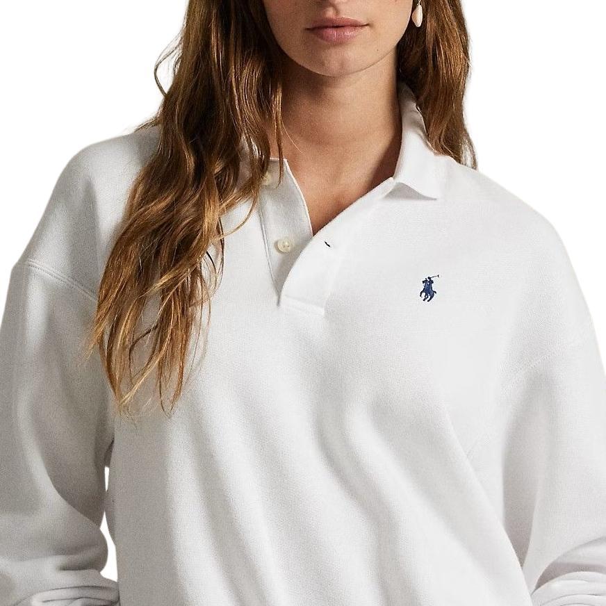 Polo Ralph Lauren Cotton Logo Embroidered Fleece Pullover Long Sleeve Sweatshirt Women sweatshirt 211947966-500