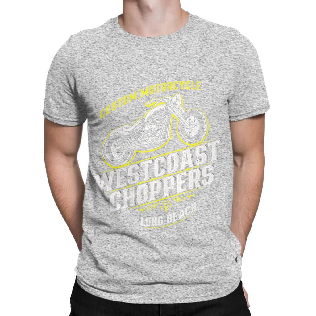 WWest Coast Choppers Custom Motorrad Long Beach Lustiges Grafik 100% Baumwolle T-Shirt West Coast Choppers T-Shirts Oberteile Für Unisex
