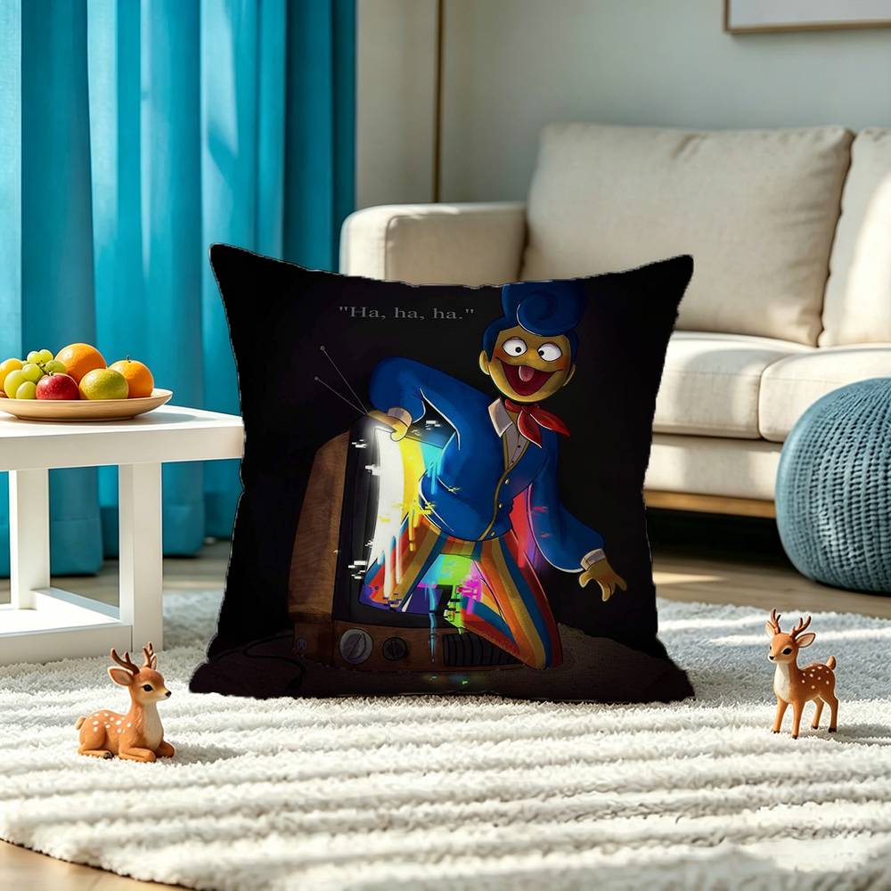 Wally Darling Game Welcome Home Square Double-Sided printed Pillow Case Bedroom Bedside Pillow Sofa Cushion Cover