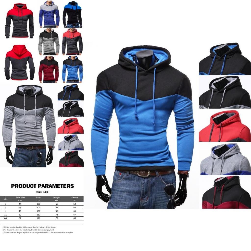 Jacket Mens Coat Outwear Sweater Winter Slim Fit Hoodie Warm Hooded Sweatshirt