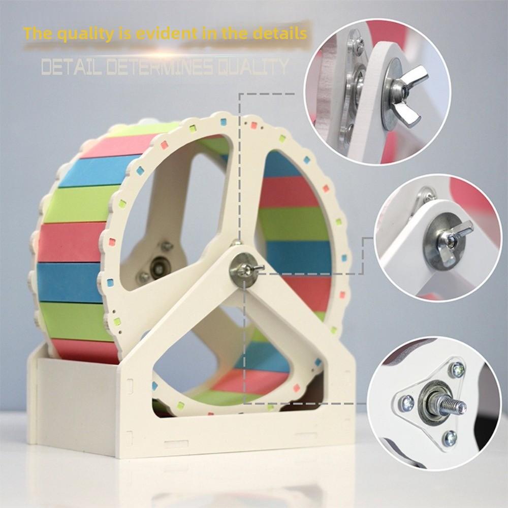 Silent Hamster Running Wheel Stable Base Pet Hamster Bracket Rodent Running Wheel  Pet Exercise