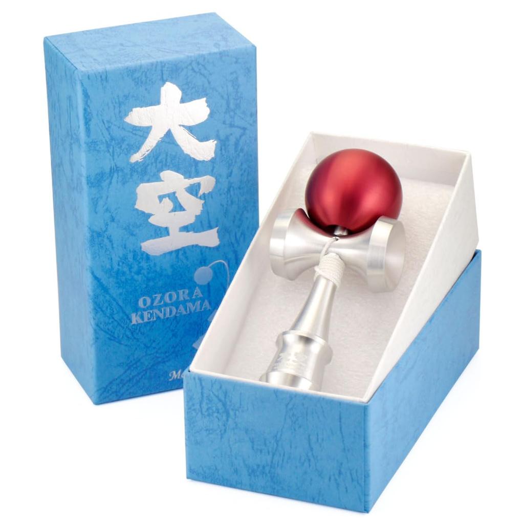SpinGear Metal Machined Mini Oozora Kendama, 66% (Red)