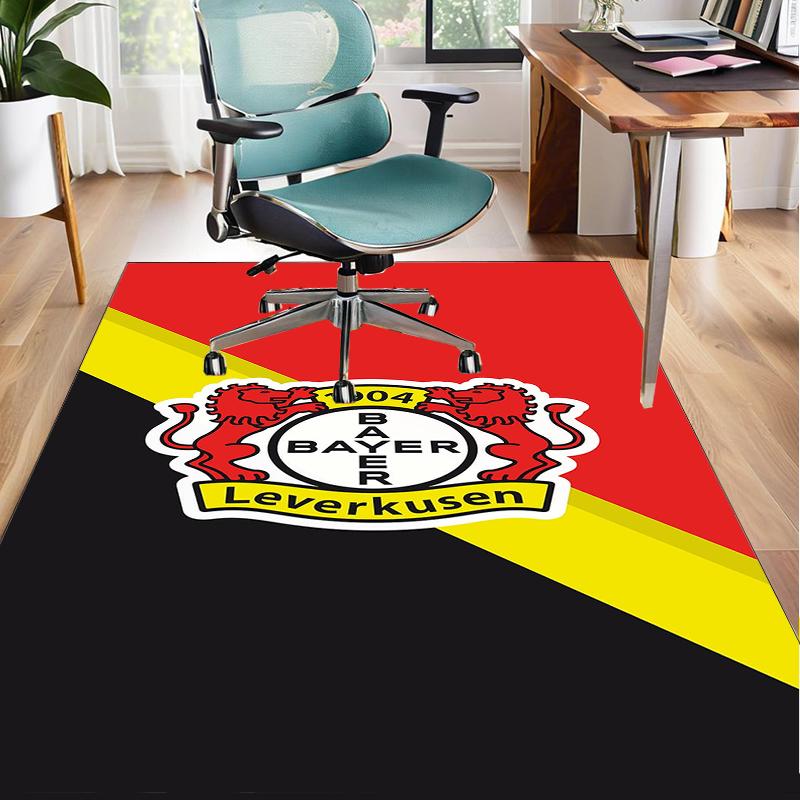 Fußballverein Wappen Löwe Büro Teppich Stuhlmatte, Spielteppich, Geeignet für Eingangsbereich, Schlafzimmer, Wohnzimmer, Schreibtisch, Weihnachtsgeschenk