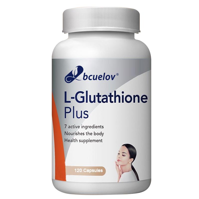 Bcuelov Glutathione Capsules Contains Glutathione Cysteine and Vitamin C To Boost Skin Health and Neutralize Free Radicals