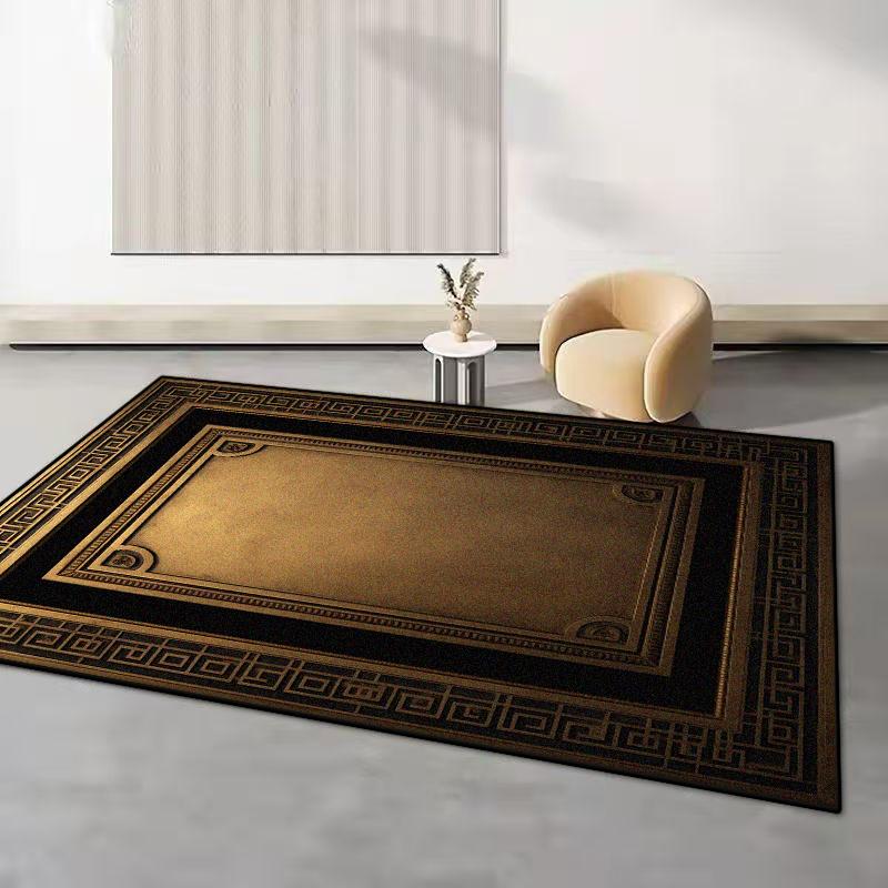 Retro Style Washable Carpets for Living Room Bedroom Rug Ins Soft Fluffy Bedside Rugs Short Plush Large Area Mats Lounge Office