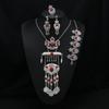 Long Tassel Necklace Vintage Exotic Bohemian Vacation Bracelet Earrings Travel Photography Suit Women