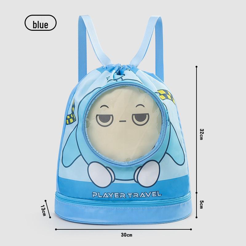 Kinder Wasserdichter Schwimmrucksack: Jungen-Kulturbeutel und Mädchen-Strandtasche mit Trocken-/Nass-Trennung