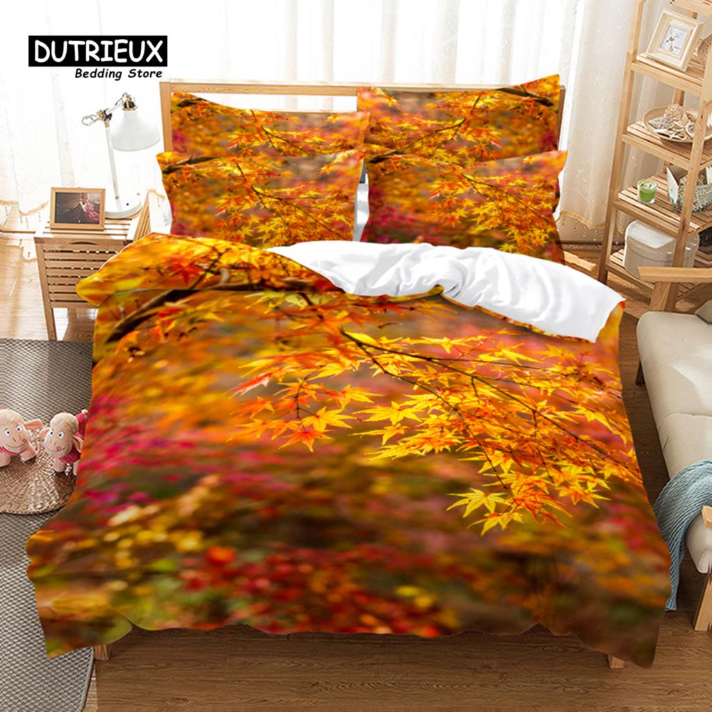 

Комплект постельного белья Green Forest, 3 предмета, комплект пододеяльника, мягкий, удобный, дышащий пододеяльник, для декора спальни, гостевой комнаты EU single(135x200cm)