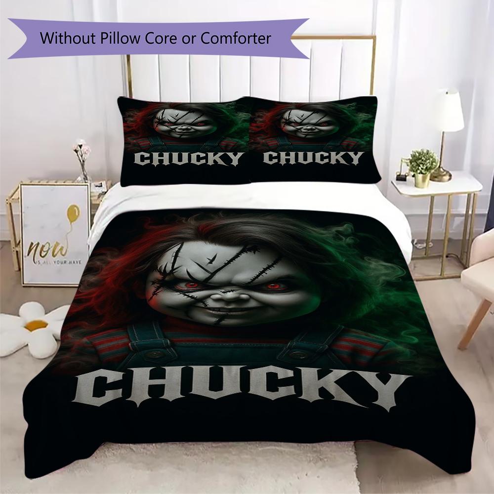 Child'S Play Horror Theme Bedding Without Core 1 Duvet Cover 2 Pillowcase Without Core Soft And Comfortable Christmas Birthday Gift