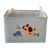 Foldable Cartoon Linen Storage Basket for Toys and Clothes
