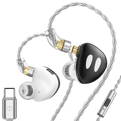 TRN ORCA Dynamic In Ear Earphones High Performance Dynamic Driver IEMs Earbuds with  Detachable Cable Tuning Switch  Headset