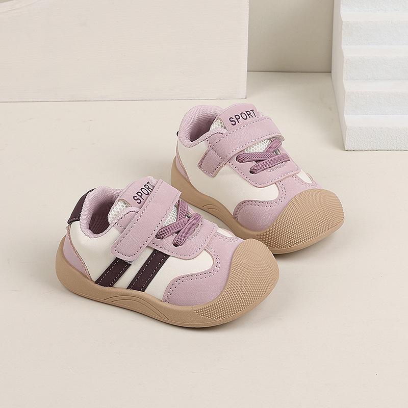 2025 Spring/Autumn Soft Sole Baby Walking Shoes for Boys & Girls (0-2 Years) - Anti-Kick, Casual Sneakers