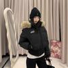 American Retro Cotton-padded Jacket for Women's Winter New High-end Thin Waist Cotton-padded Jacket Short Thickened Cotton-padded Jacket
