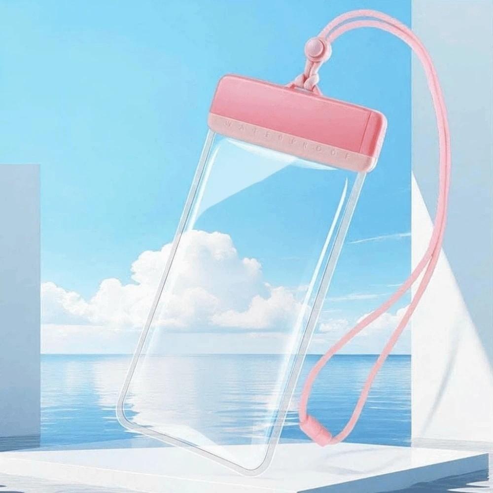 Adjustable Strap Waterproof Phone Pouch Sealed Lightweight Crossbody Dry Bag Contrasting Colors Large Capacity PVC Storage Pack