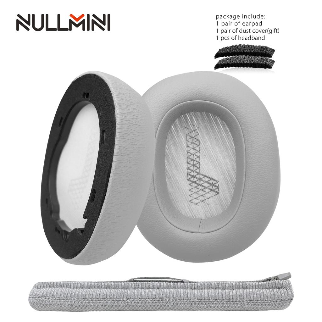 Náhradní náušníky NullMini pro JBL LIVE 650BT, 660NC, DUET NC, E65BTNC Náhlavní souprava Sluchátka Polštář do uší Sluchátka Proteinová kůže