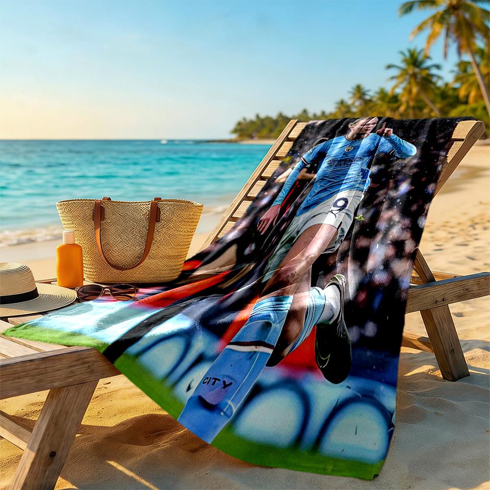 Asciugamano da Spiaggia Stile Haaland Alta Assorbenza & Asciugatura Rapida Confortevole Leggero