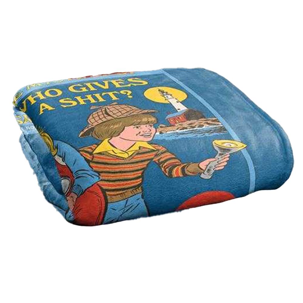 Steven Rhodes Who Gives A Shit Soft Touch Blanket