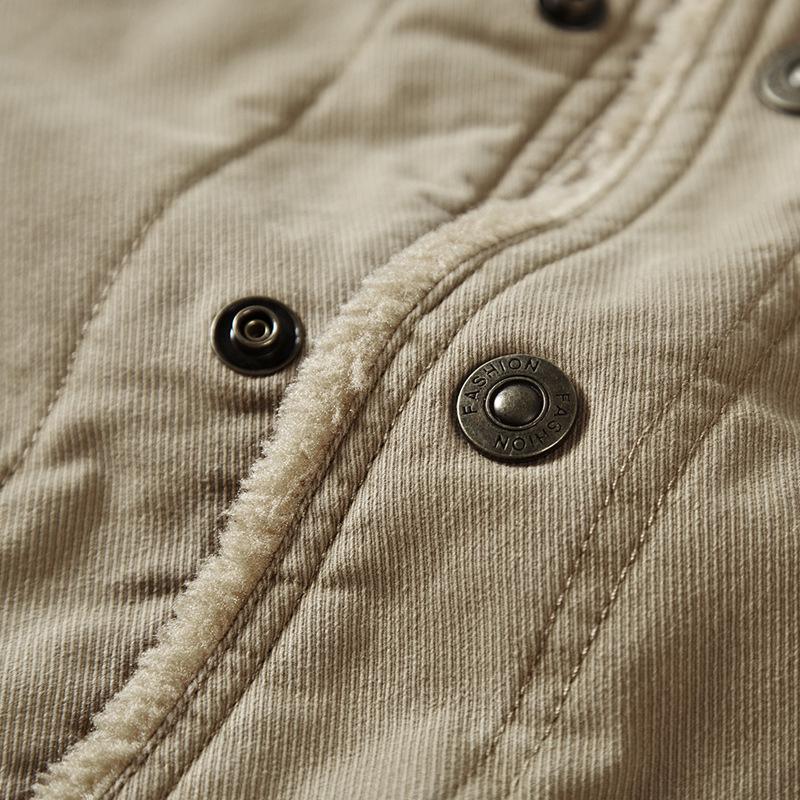 Large Men's Cotton Winter Outdoor Work Clothes Casual Military Coat Jacket