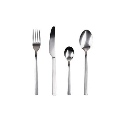 Set 24 Unit. Cutlery In Recycled Stainless Steel Shiny Earth Sg7775 San Ignacio