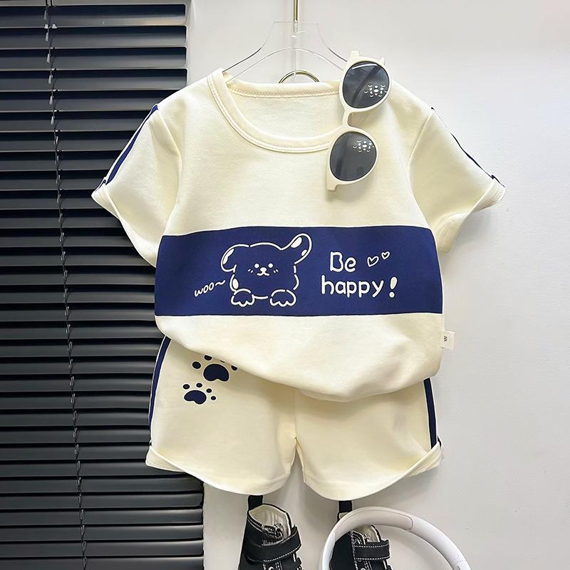 Completo a Maniche Corte per Bambini a Righe Set per Bambine Bambini Estivo Top + Pantaloncini Vestiti per Neonati Abbigliamento per Bambini
