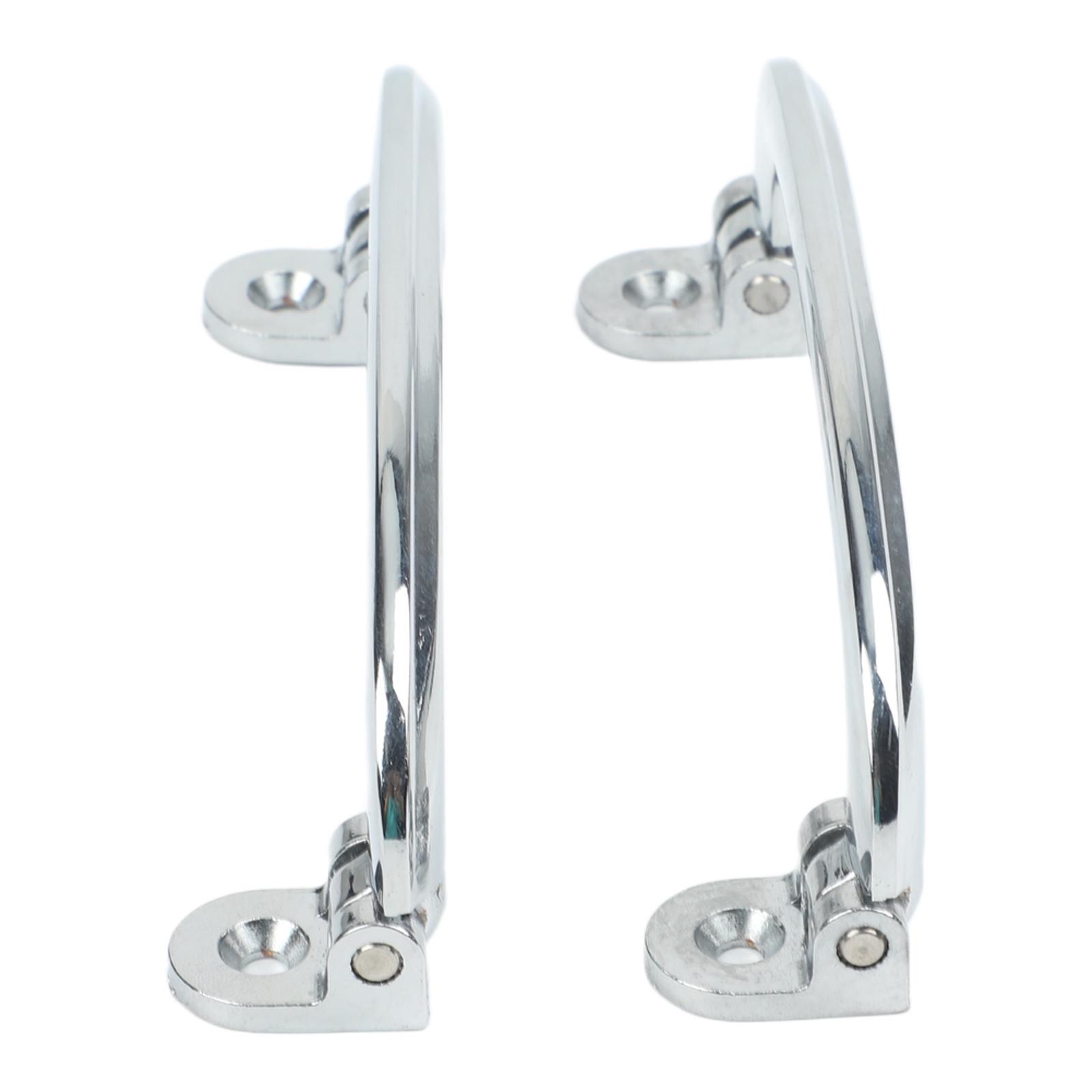 Accessories Chrome Interior Door Pull Handle 2PCS LEFT RIGHT For Classic Cars Tudor Interior Door Handles China Mainland