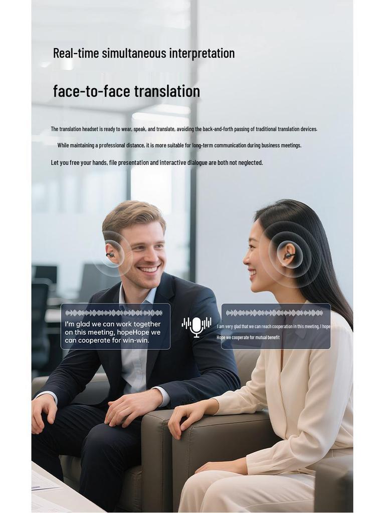 KUMIKA J07AI AI Translation Sports Bluetooth Earphones: Real-time Translation, High-Definition Sound Quality.