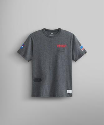 ALPHA INDUSTRIES Nasa Worm Logo Gen Ii Tea Dark Charcoal Heather