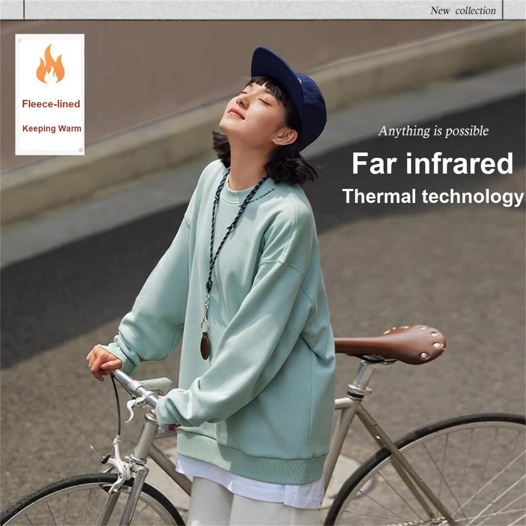 Li Ning Pullover Round Neck Versatile Simple Long Sleeve Top Logo Loose Sweatshirt Unisex Tops AWDTB37-10