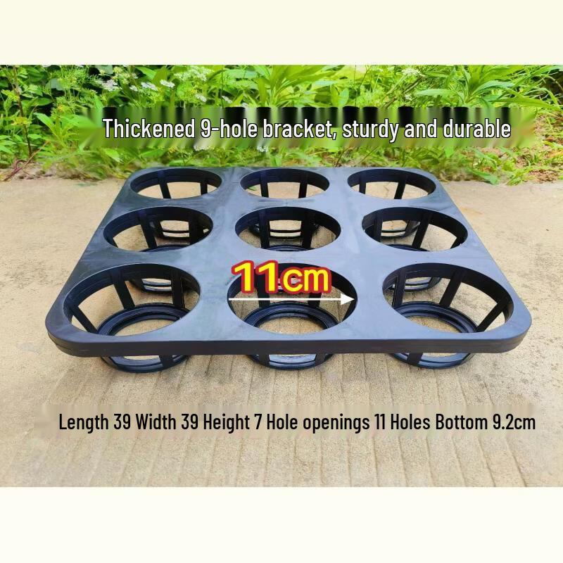 Thickened Plastic 9-Hole Orchid Pot Tray