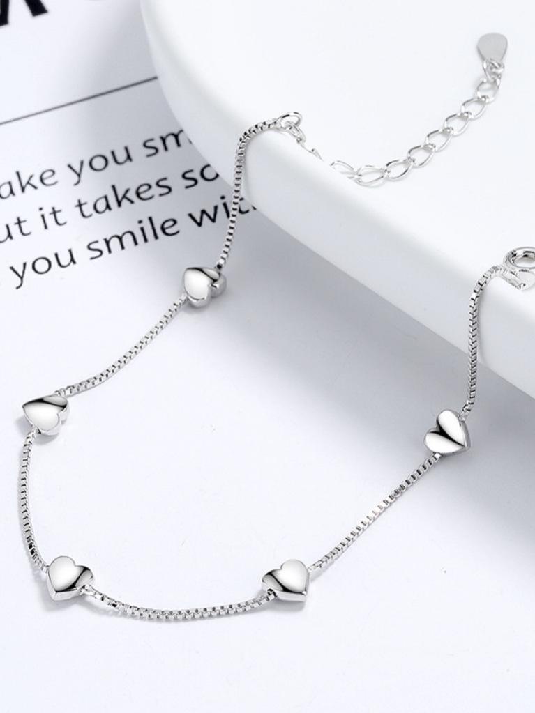 Elegant Layered Heart Bracelet for Women - Versatile Fashion Hand Jewelry