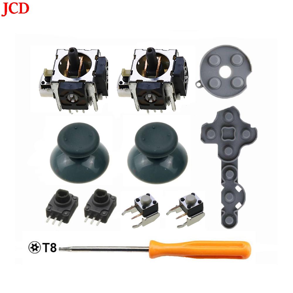 JCD 11 in 1 for Microsoft Xbox 360 Controller Analog Stick Sensor Potentiometers + Thumb Grips LT RT Trigger Switch Buttons