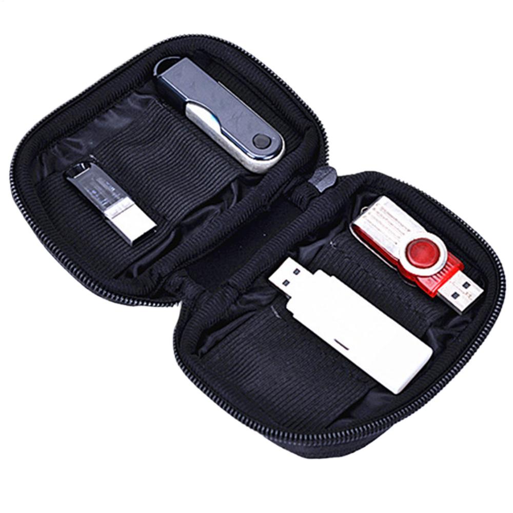 6 Slots USB Flash Drive Case Storage Case Holder Nylon Storage Bag USB Flash Drive Electronic Accessories Organizer