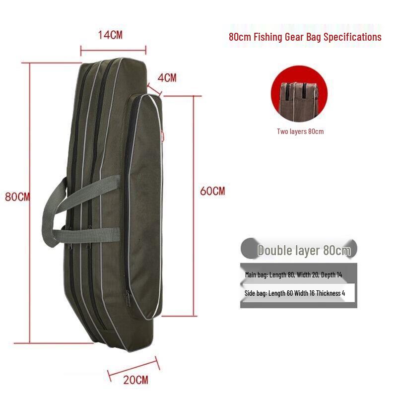 Oeny Two-Layer Fishing Rod & Gear Bag
