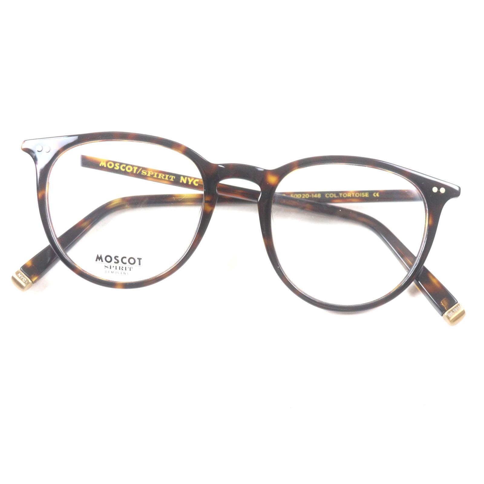 Отличные очки MOSCOT JARED Мраморный узор Круглая форма Прозрачно-коричневые мужские Б/у