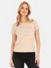 Women' Cotton T-shirt Decorated with Applications