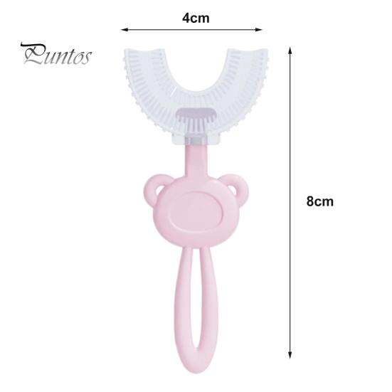 Healthy U-Shaped Anti-Slip Toothbrush Children 360 Degree Soft Oral Care Brush for Newborn