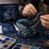 Kryształowe Koraliki do Wisiorków Mitologiczne Zwierzęta Zestaw do Rękodzieła Koralikowego dla Początkujących, Tworzenie Koralikowe 3D z Instrukcjami Rzemieślniczymi Ćma Księżycowa, Unikalne Wzory Szklane