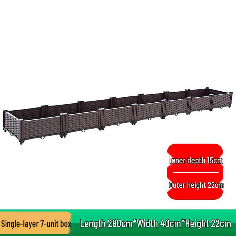 Extra Large Plastic Raised Vegetable & Flower Planter for Balcony/Courtyard