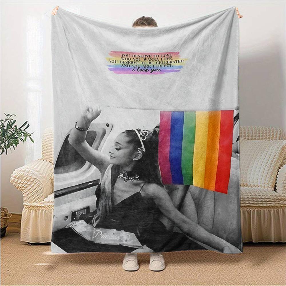 Rainbow Celebration Freedom Blanket Soft Throw Blanket For Home Bedroom Bed Sofa Travel Office Solid Christmas Blanket