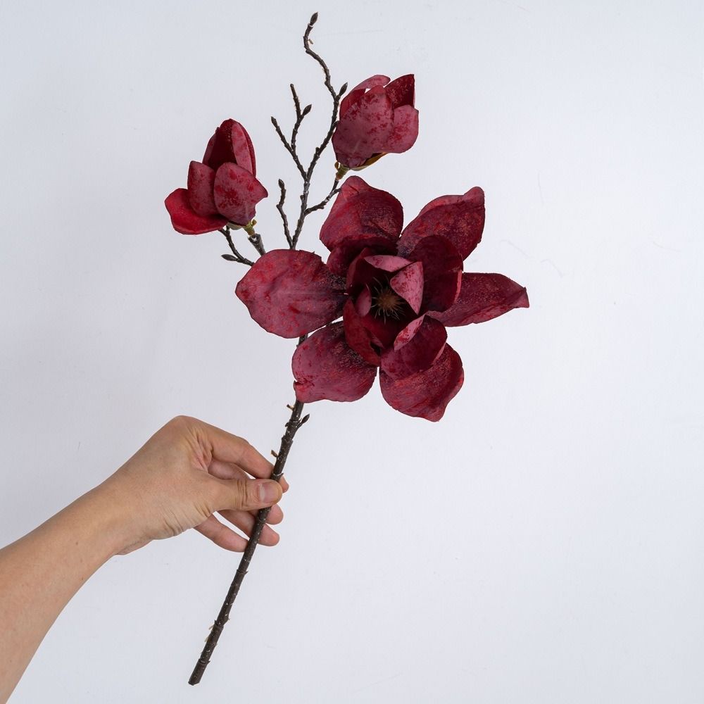 Real Touch Simulation Big Magnolia Luxury Fake Flower Artificial Orchid Flowers  Party Favors