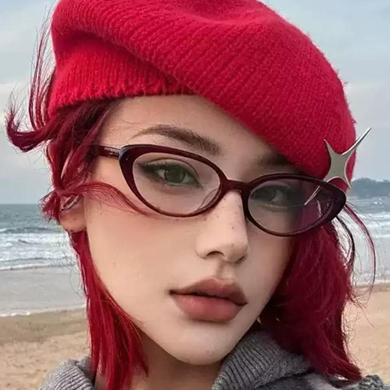 Retro Cat Eye Reading Glasses For Women Anti Blue Light Far Sight Eyewear Red Jelly Colors ComputerGames