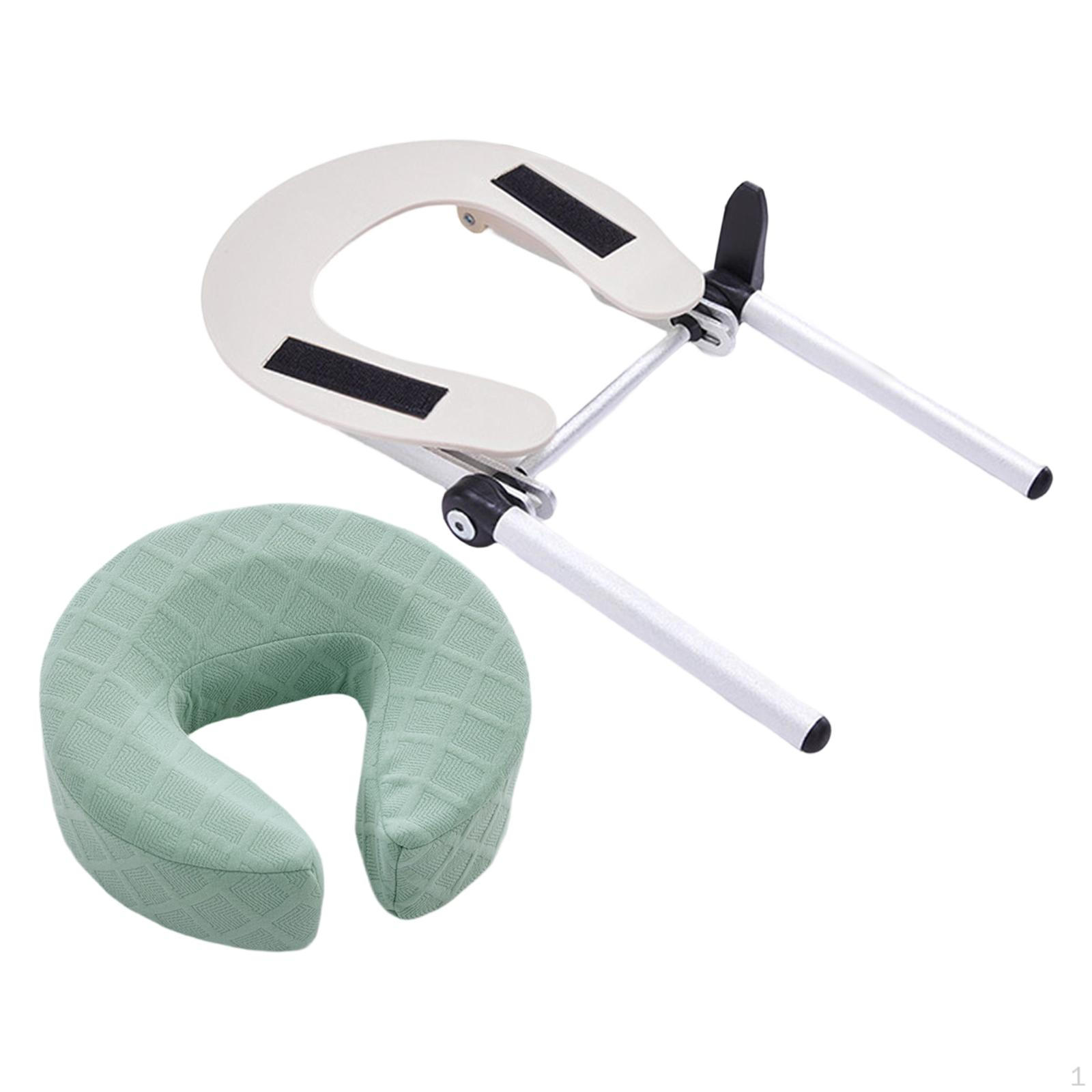 Massage Table Face Down Pillow Cradle Cushion Ergonomic Premium Breathable Practical Durability Green