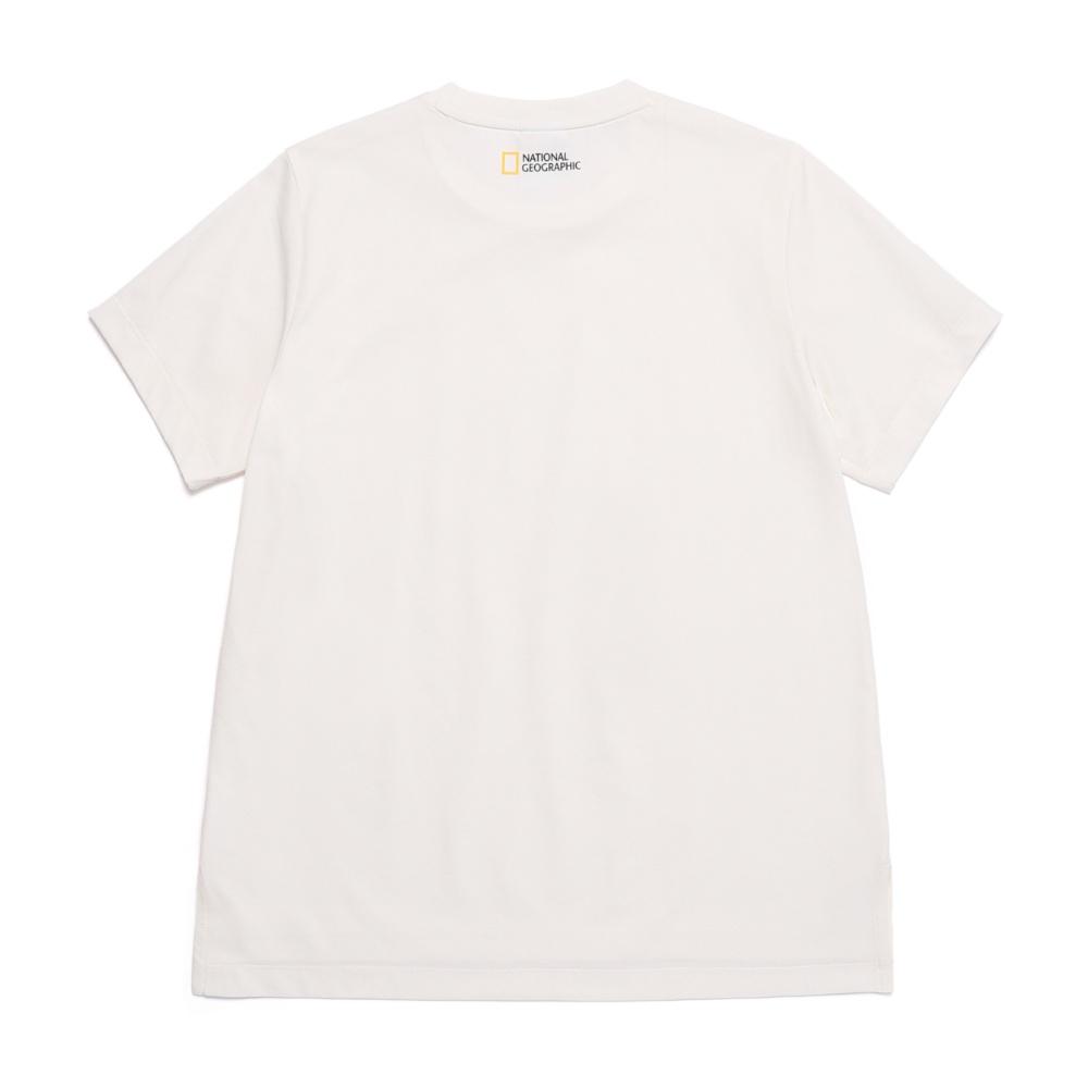 NATIONALGEOGRAPHIC Women'S Cool Max Small Logo Short Sleeve T-Shirt Ivory