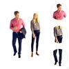2 Pieces 1/64 Scale People Figure, Diorama Figures for Miniature Scene Decor Accessories